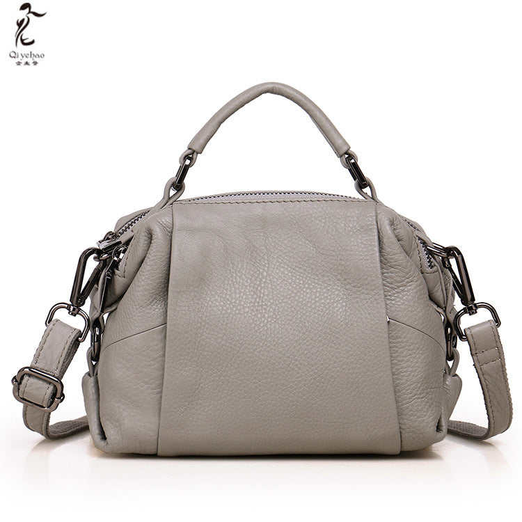 Women's Genuine Leather Lady's Portable First Layer Handbags