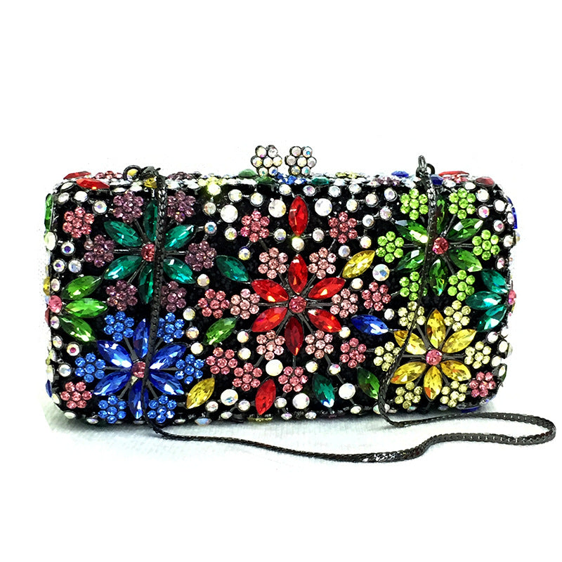 Women's Rhinestone Hollow Metal Crystal Dinner Diamond Evening Bags
