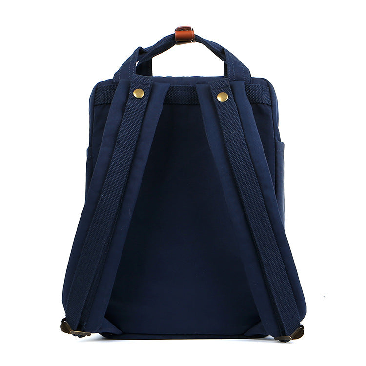 Contrast Color Canvas Fresh Leisure Portable Backpacks