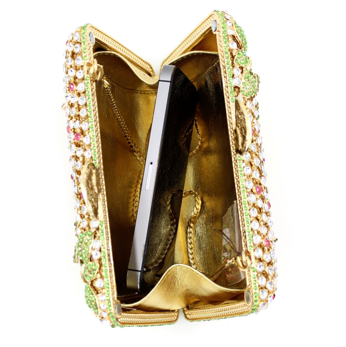 Women's Strictly Selected Rhinestone Hollow Metal Crystal Evening Bags