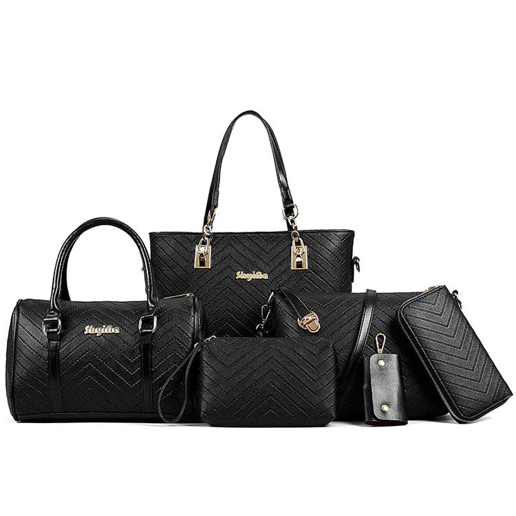 Fashion Embossing Mother Female Versatile Retro Shoulder Bags