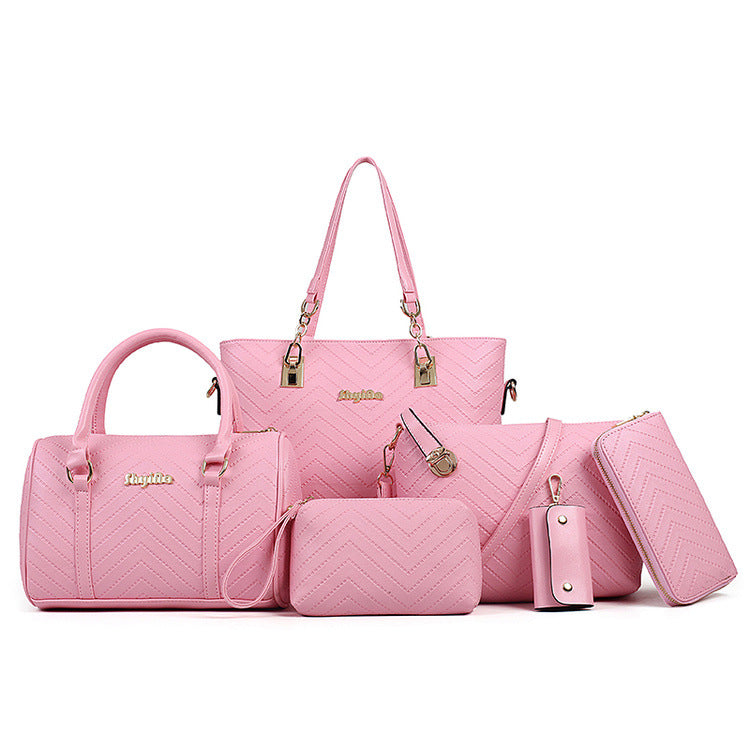 Fashion Embossing Mother Female Versatile Retro Shoulder Bags