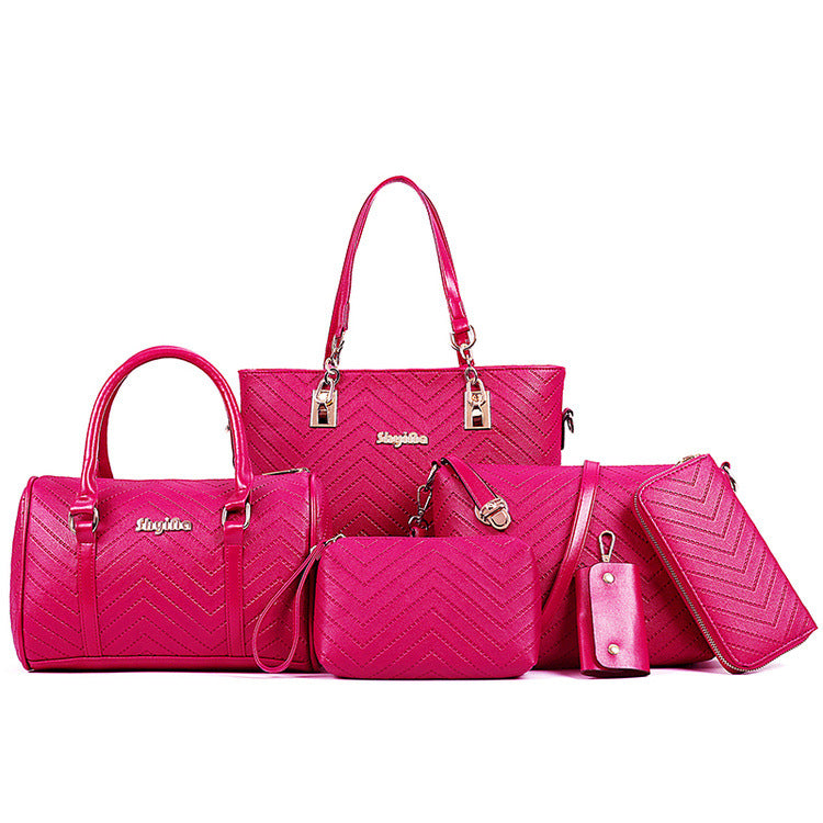 Fashion Embossing Mother Female Versatile Retro Shoulder Bags