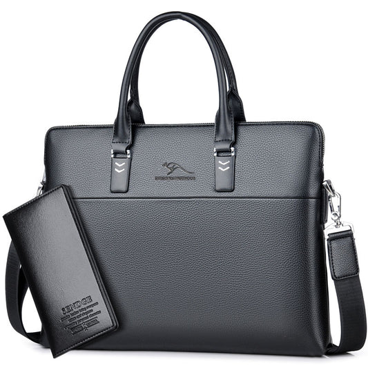 Men's Elegant Unique Computer Hand Kangaroo Men's Bags