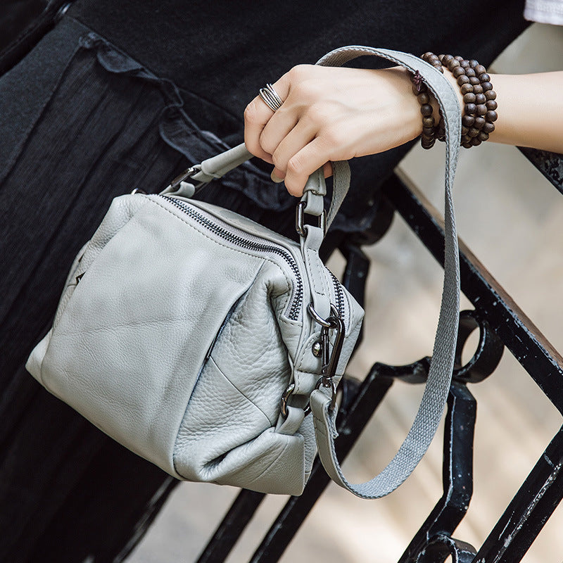 Women's Genuine Leather Lady's Portable First Layer Handbags