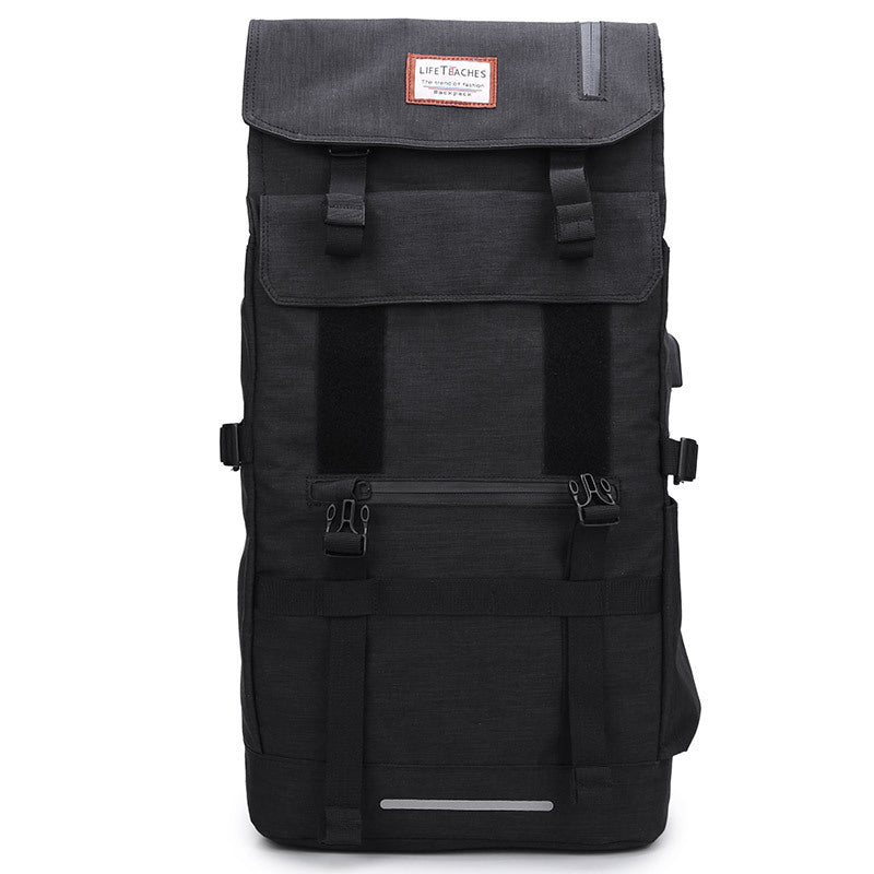Men's Fashion Roll Cover Waterproof Trendy Leisure Backpacks