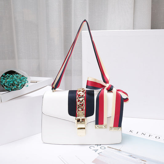 Cowhide Single Bow Fashion Korean Cattle Shoulder Bags
