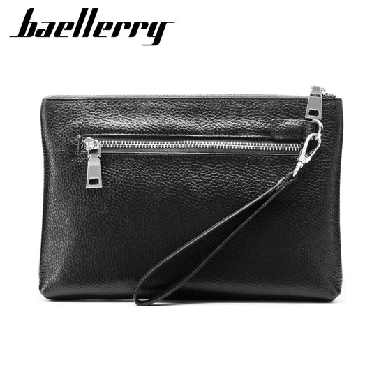 Men's Cowhide Clutch Business Envelope Large Capacity Men's Wallets
