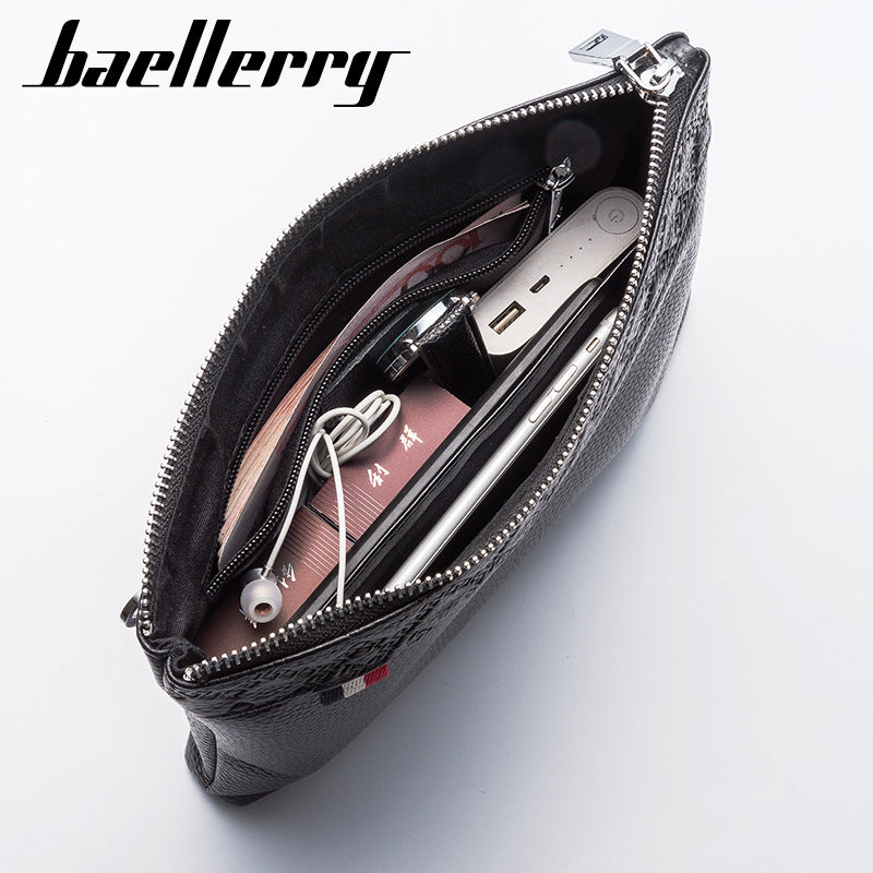 Men's Cowhide Clutch Business Envelope Large Capacity Men's Wallets