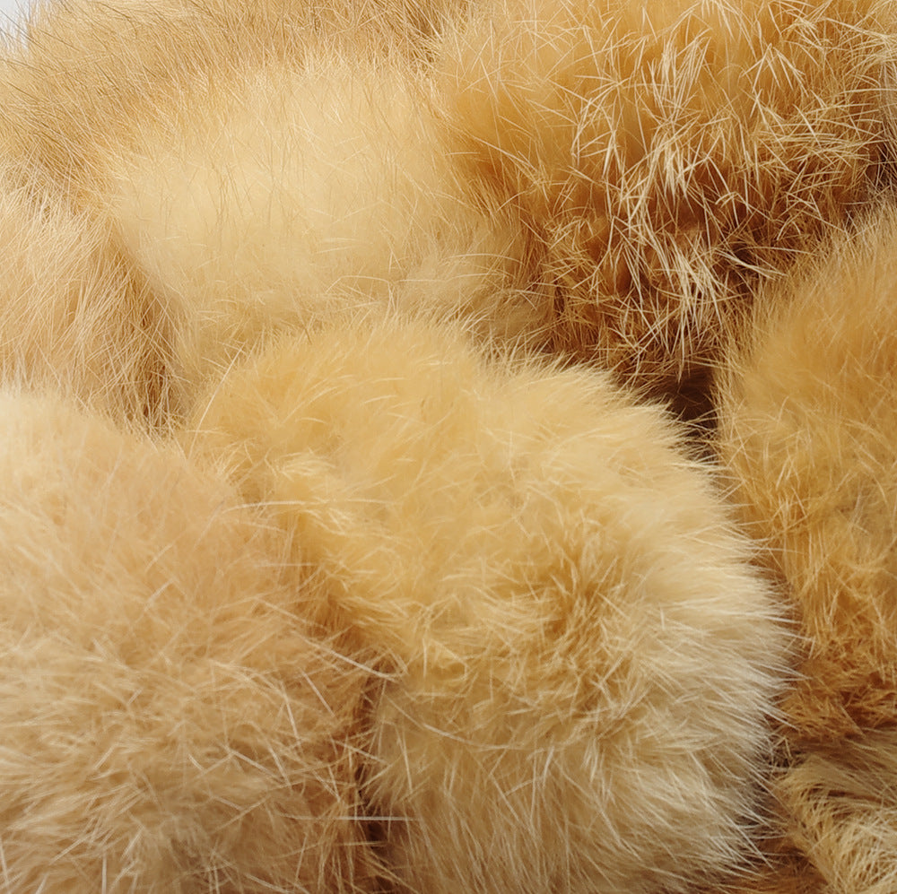 Unique Stylish Rabbit Fur Ball Rex Handbags
