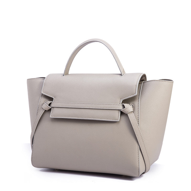 Women's Hand Palm Print Genuine Leather Catfish Shoulder Bags
