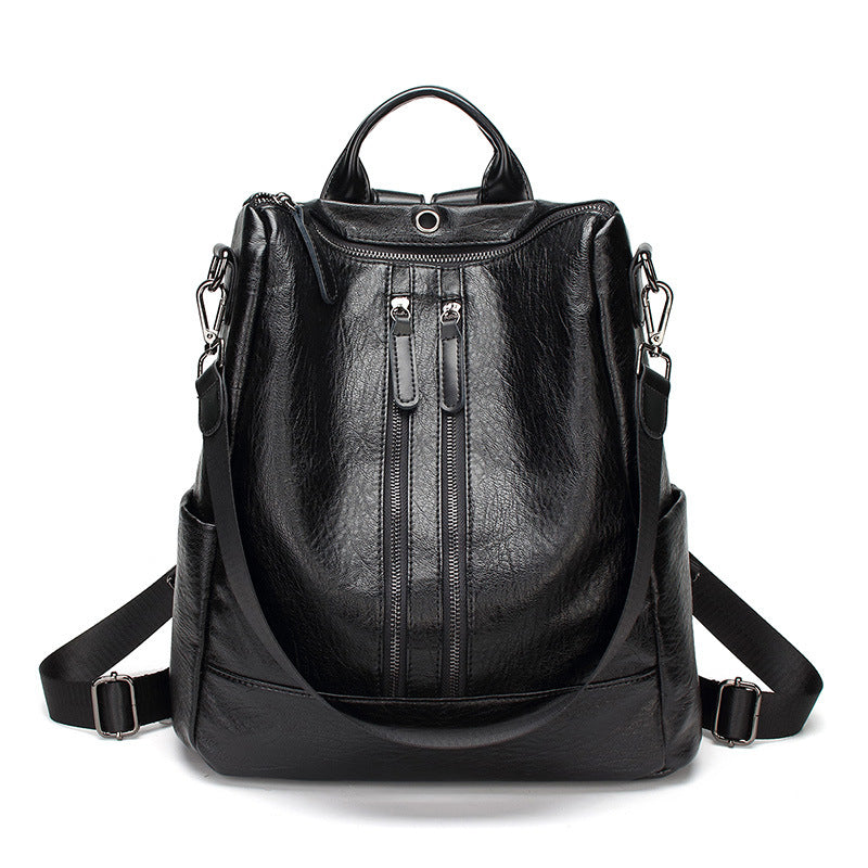 Women's Korean Soft Leather Simple Fashion Backpacks