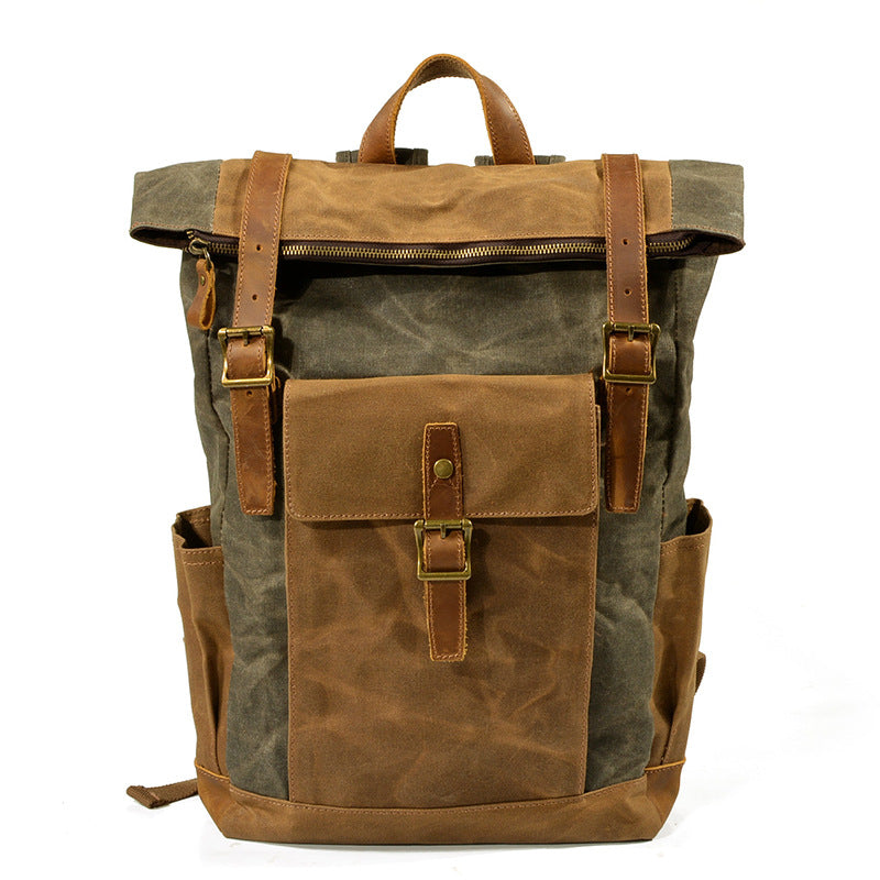 Fashion Canvas Retro Neutral Waterproof Oil Backpacks