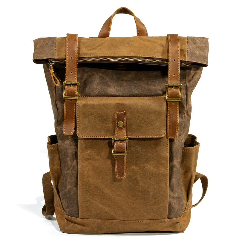 Fashion Canvas Retro Neutral Waterproof Oil Backpacks