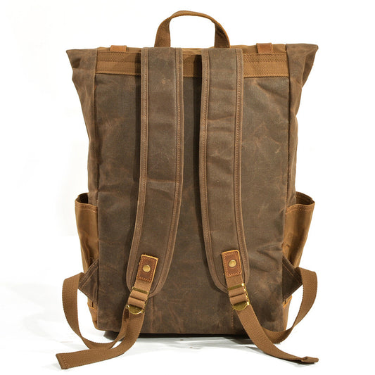 Fashion Canvas Retro Neutral Waterproof Oil Backpacks