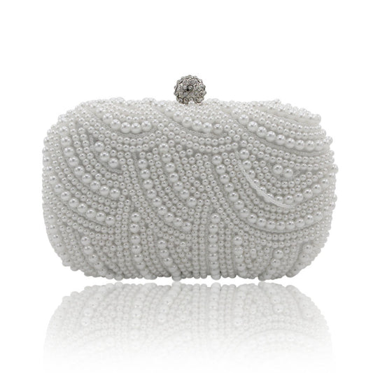 Double-sided Pearl Banquet Clutch Bridal Dress Handbags