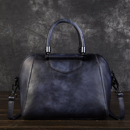 Women's Genuine Leather Vintage Female Hand-rub Color Handbags