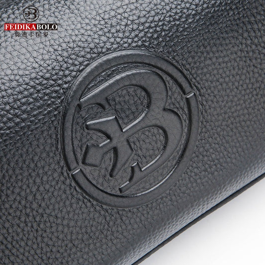 Men's Long Clutch Multiple Slots First Layer Cowhide Men's Handbags