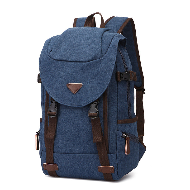 Charming Men's Large Capacity Canvas Computer Backpacks