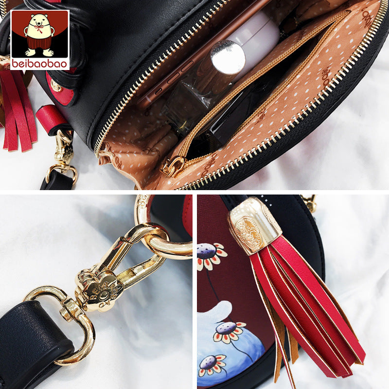 Women's Comfortable Attractive Source Korean Round Shoulder Bags