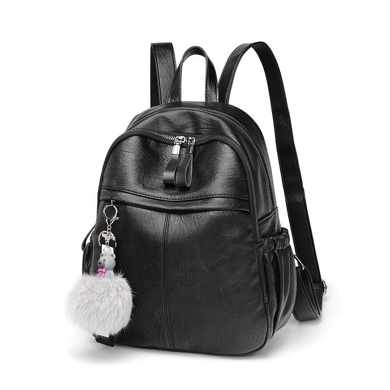 Women's Trendy Leisure With Bear Ornaments Backpacks
