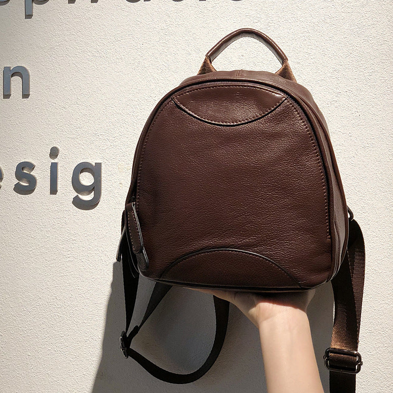 Women's Genuine Leather First Layer Cowhide Fashion Backpacks