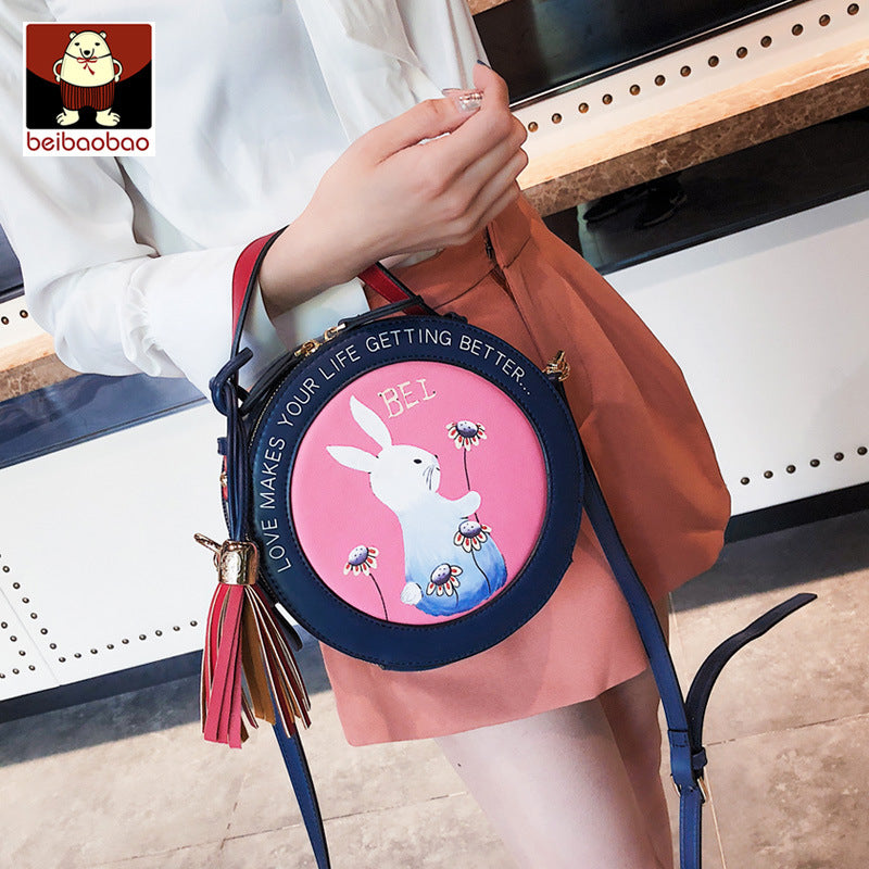 Women's Comfortable Attractive Source Korean Round Shoulder Bags