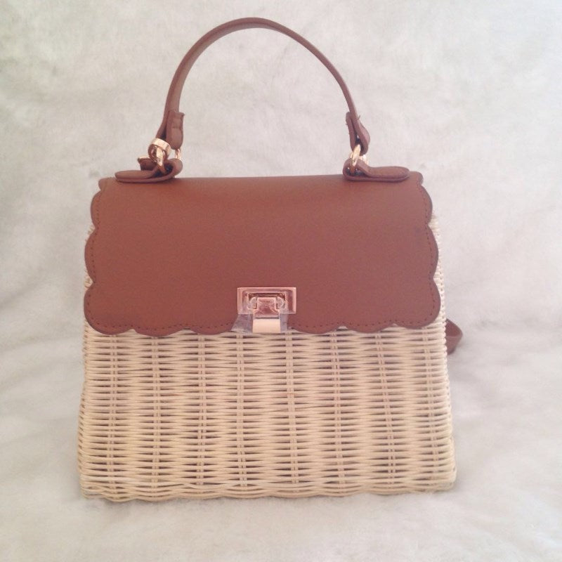 Fashion Straw Woven Rattan Beach Weave Shoulder Bags