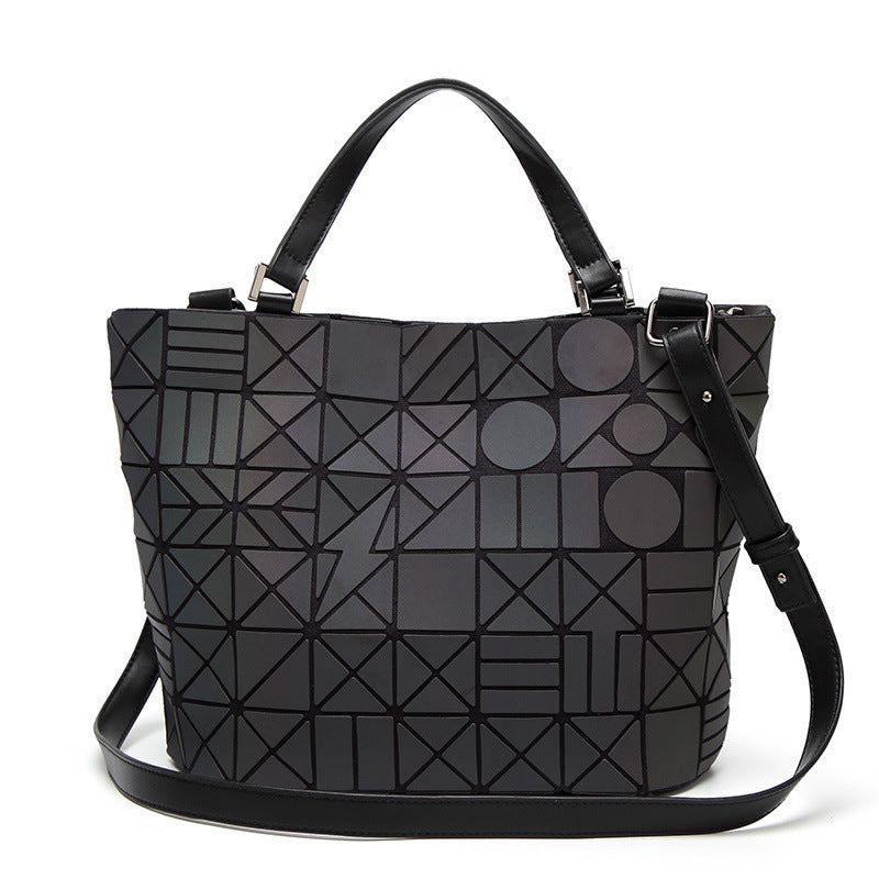 Women's Luminous Medium Geometric Rhombus Single Handbags