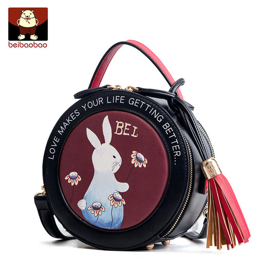 Women's Comfortable Attractive Source Korean Round Shoulder Bags