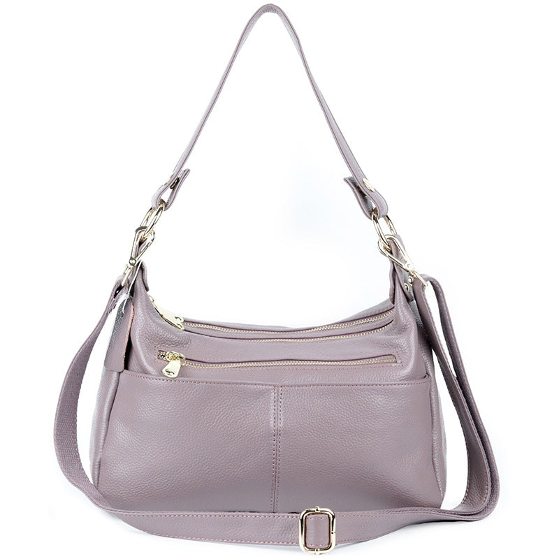 Women's Layer Cowhide Large Capacity Fashion Genuine Shoulder Bags