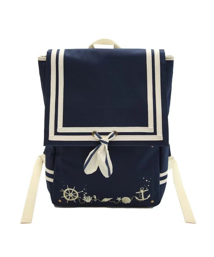 Navy Style Bow Decoration Marine Elements Backpacks