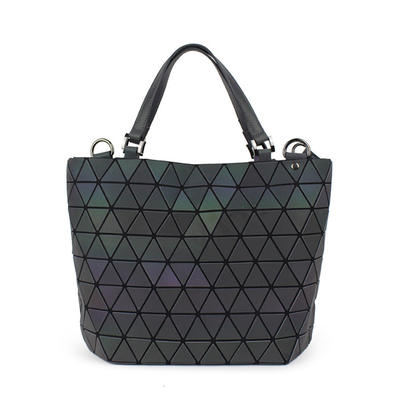Women's Luminous Medium Geometric Rhombus Single Handbags