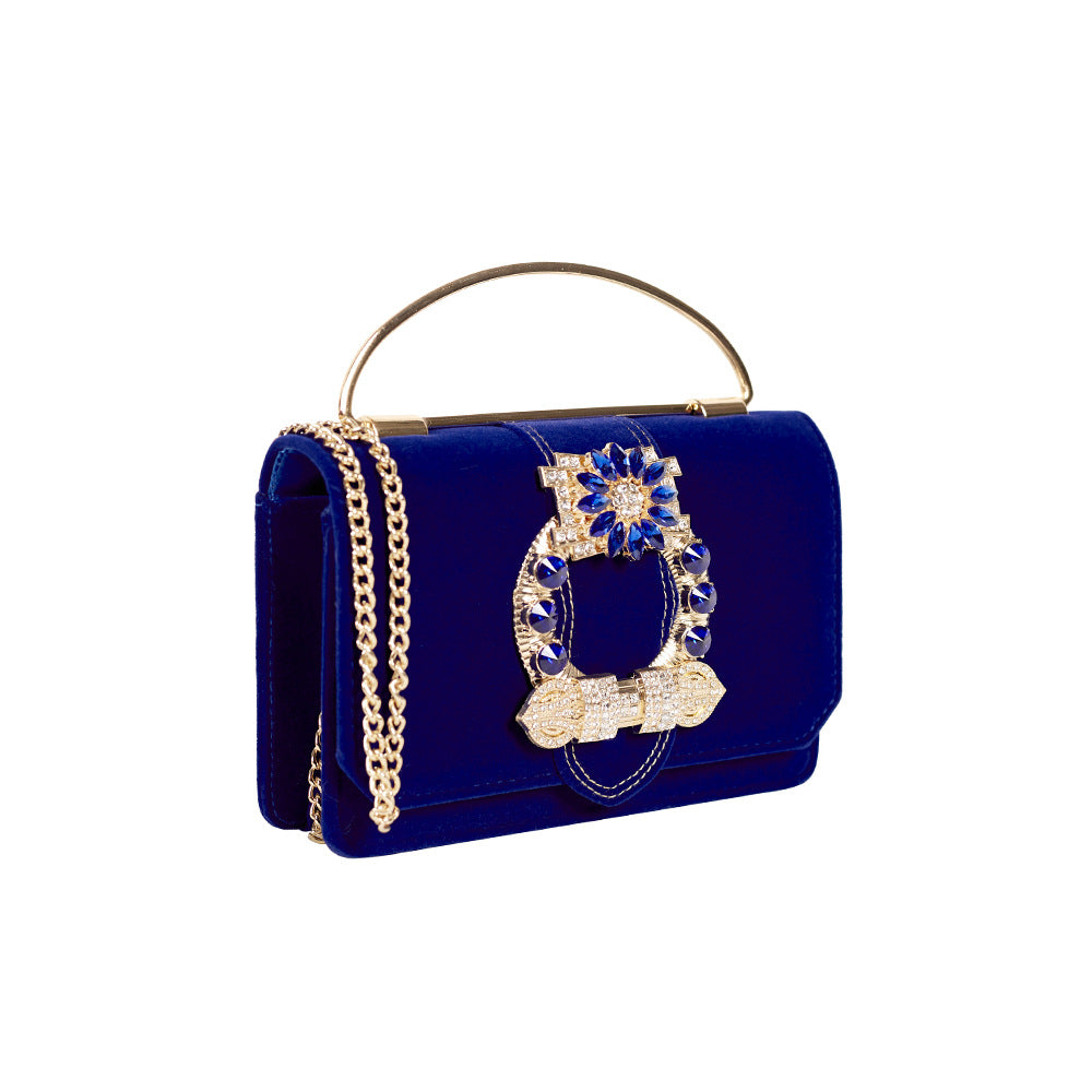 Women's Inlaid With Diamond Veet Change Dinner Shoulder Bags