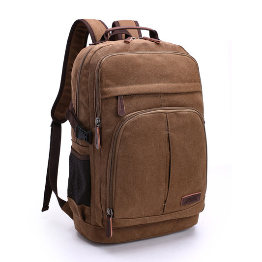 Innovative Large Capacity Washed Canvas Leisure Backpacks