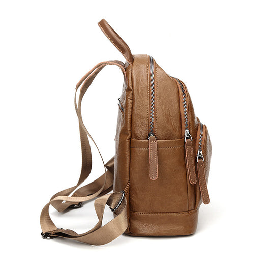 Women's Commuter Lightweight Simple Korean Fashion Soft Backpacks