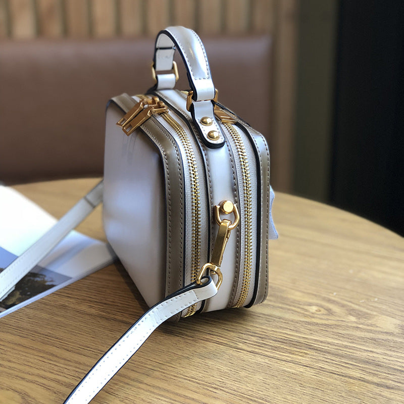 Women's Genuine Leather Handmade Retro Cowhide Literary Handbags