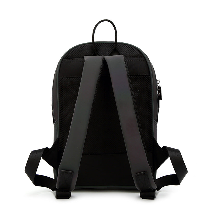 Women's Luminous Frosted College Trendy Geometric Rhombus Backpacks