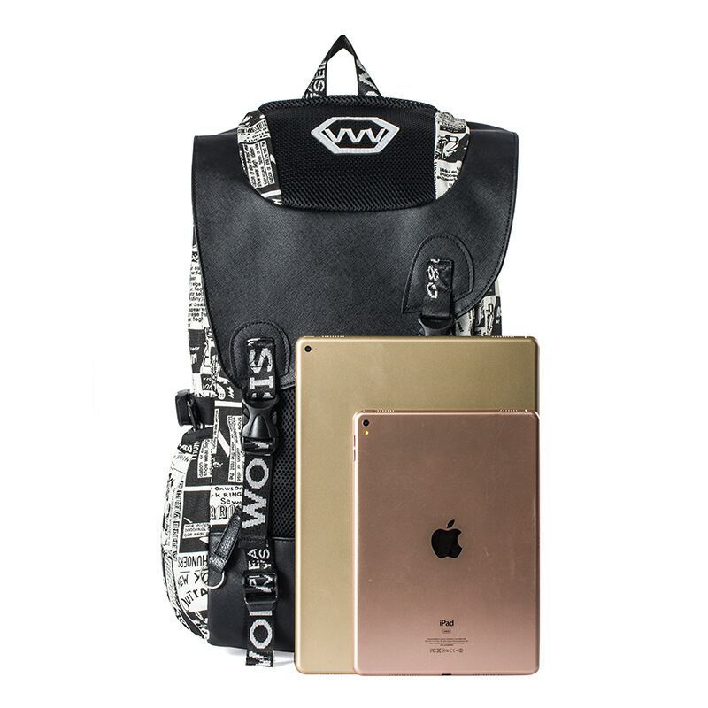 Men's Camping Printing Letter Camouflage Commuter Large Backpacks