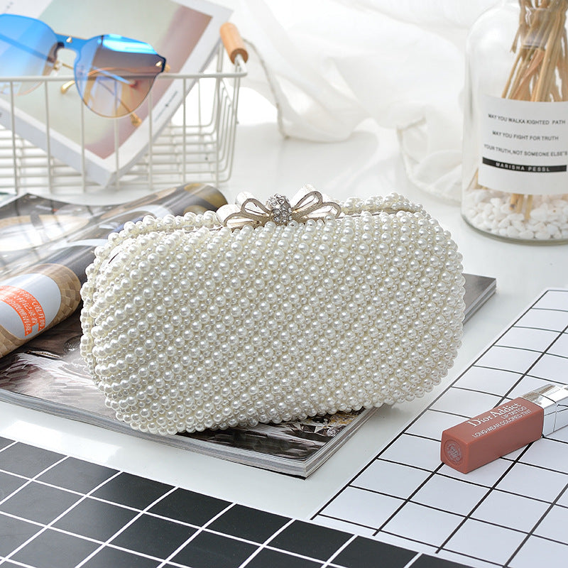 Sweet Lady Style Butterfly Pearl Banquet Handbags