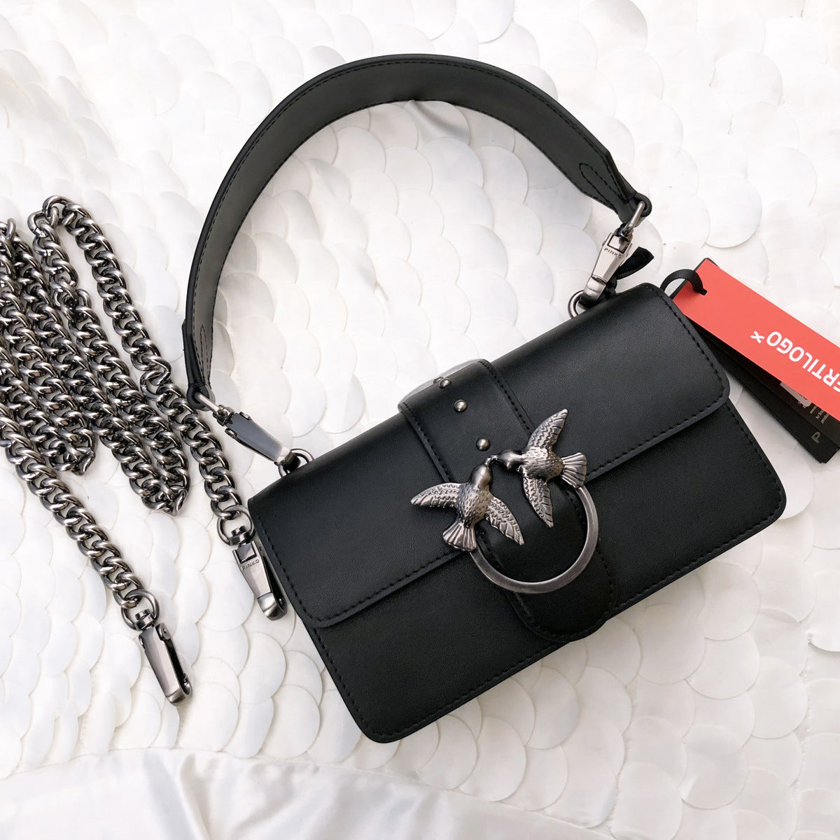 Genuine Leather Swallow Wine God Chain Shoulder Bags