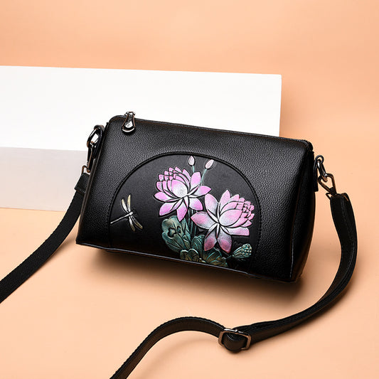 Women's Summer Fashion Soft Leather Mother Personalized Crossbody Bags