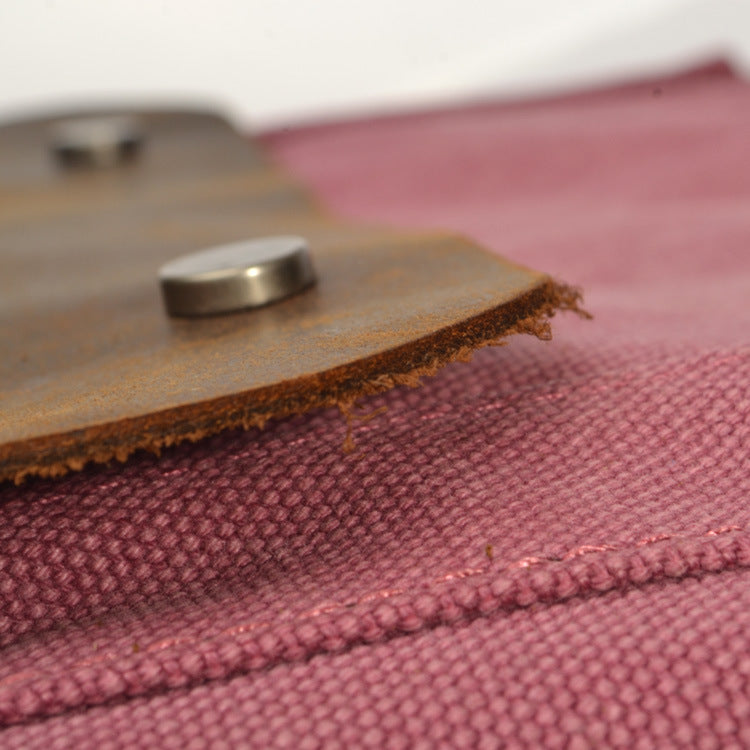Canvas With Leather Female Fashion College Backpacks