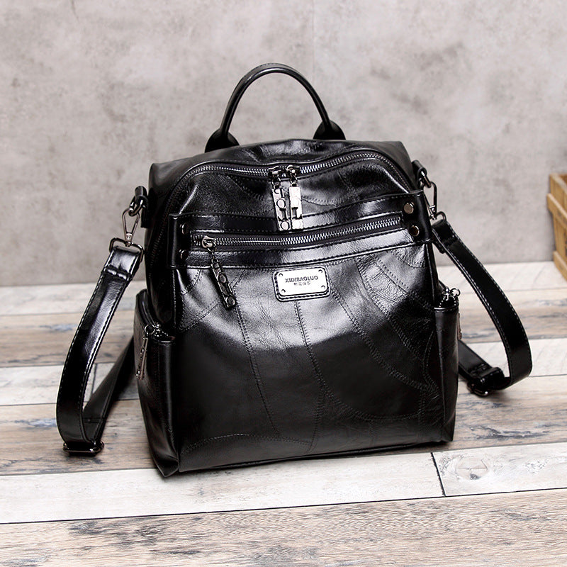 Women's Retro Plaid One Two Shoulders Stitching Bags
