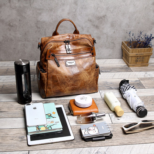 Women's Retro Plaid One Two Shoulders Stitching Bags