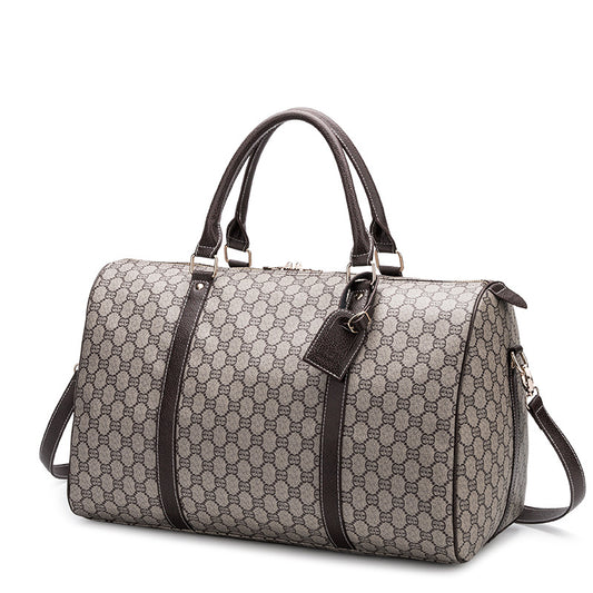 Men's Fashion Joker Old Printing Personality Large Handbags
