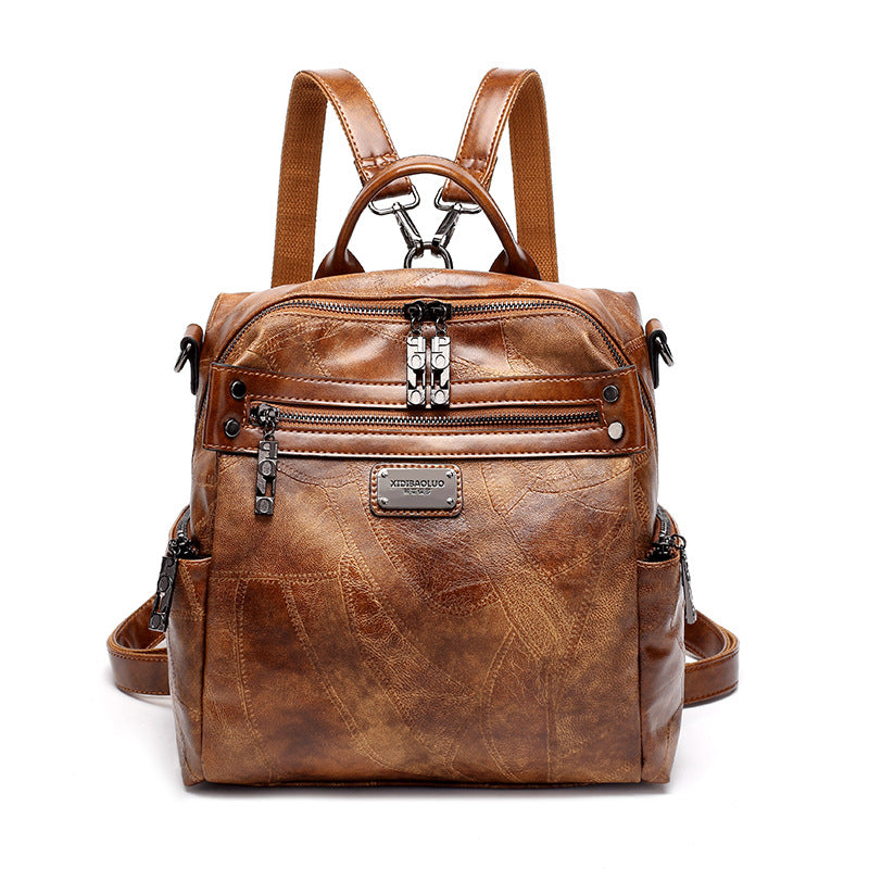 Women's Retro Plaid One Two Shoulders Stitching Bags
