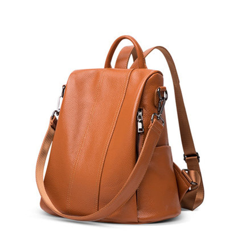 Women's Elegant Trendy Genuine Leather Spring Backpacks
