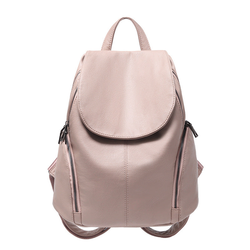 Women's Large Capacity Fashion Korean Leisure Soft Backpacks