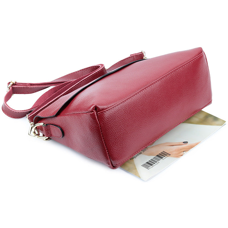 Women's Fashion First Layer Cowhide Genuine Leather Shoulder Bags
